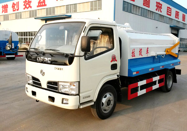 東風5方側裝掛桶式垃圾車(國五)