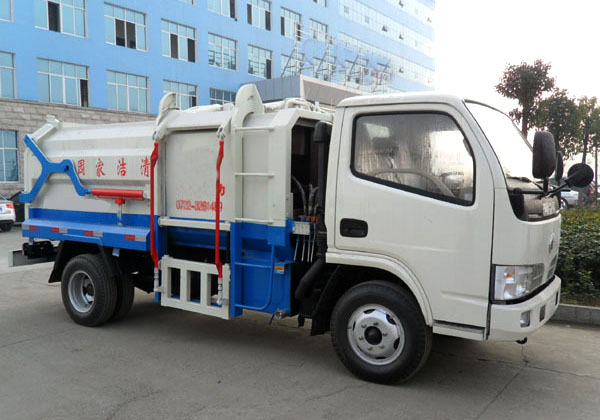 東風5方側裝掛桶式垃圾車(國五) 東風5方側裝掛桶式垃圾車(國五)