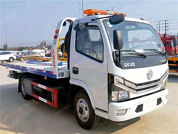 東風多利卡D6一拖二藍牌清障車